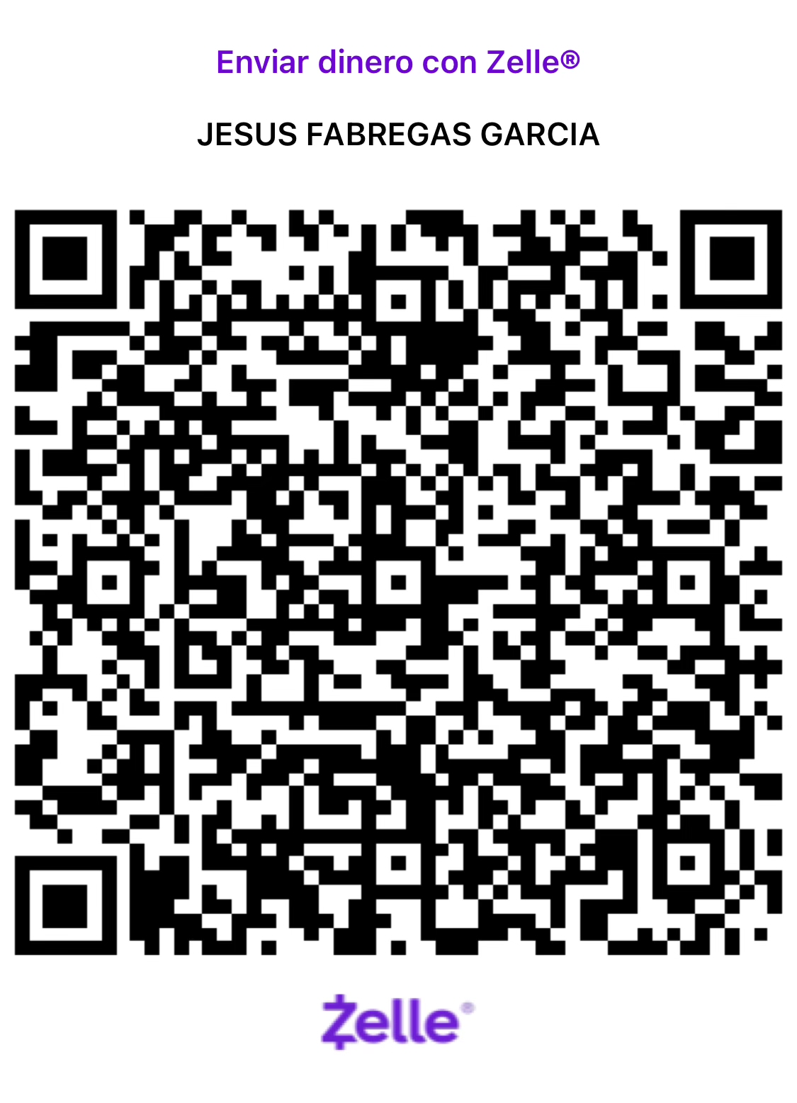 QR Zelle — Jesus Fabregas Garcia